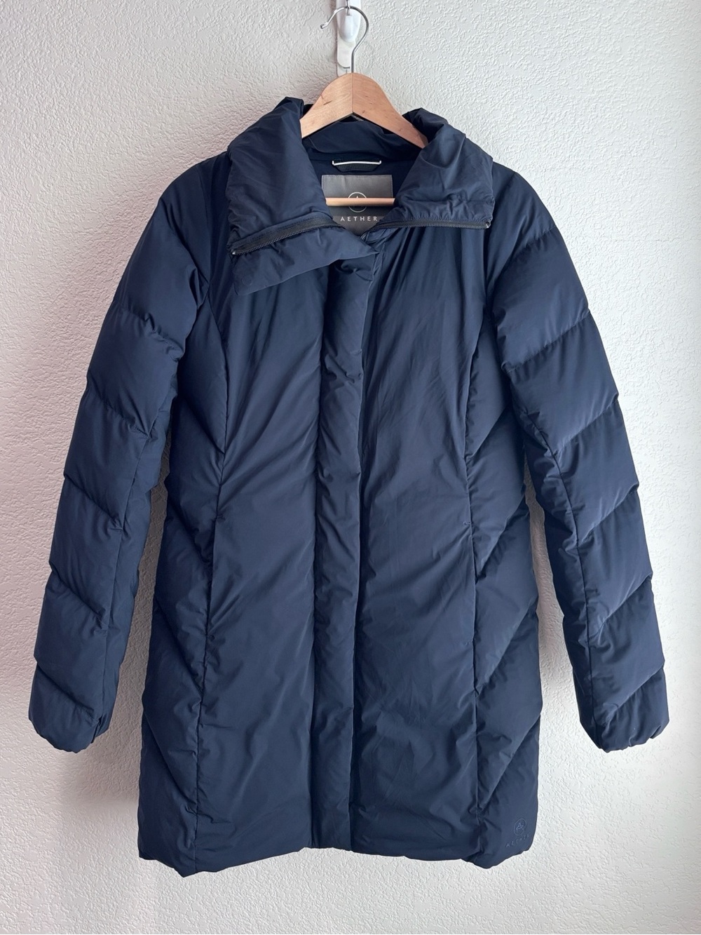Aether Capsule Down Grey Goose Down Insulated Puffer Coat Women’s Size Small
